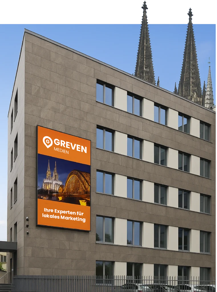 Greven Medien Haus mit Medienwand