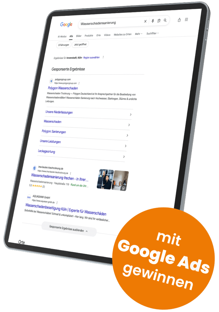 Beispiel Anzeige Google Ads