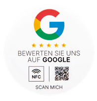 Google Bewertungs Booster rund weiß