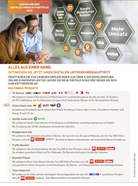 Flyer: Greven Medien Digitales Produktportfolio