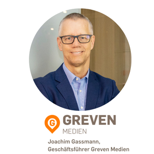 Joachim Gassmann, Geschäftsführer von Greven Medien
