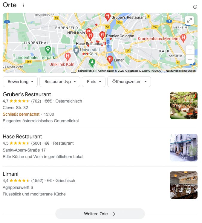 Local Teaser Google SERP