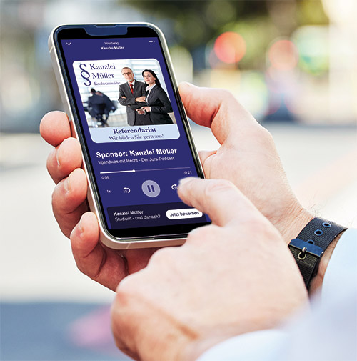 Spotify Audio Ads Darstellung auf einem Smartphone